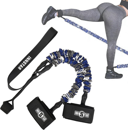 Booty Resistance Band Glute Cord Cable Machine for Hip Home Workout Cable Kickbacks with Instructions & Carry Bag